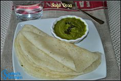 Sago Dosa | Sabudhana Dosa | Jevvarasi Dosai Breakfast Platter, Dosa Recipe, Coconut Chutney, Indian Cooking Recipes, Indian Cooking, Indian Dishes, Breakfast For Kids, Food Festival, Chutney