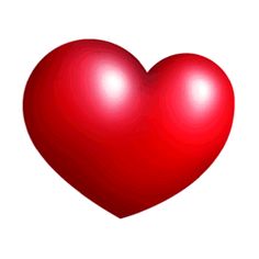 a red heart shaped object on a white background