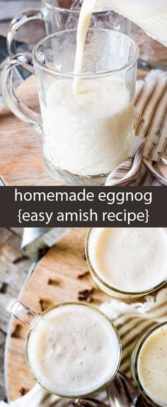 homemade eggnog teay amish recipe