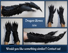 Dragon Gloves by SagandeTeam.deviantart.com on @deviantART Dragon Gloves, Dragon Cosplay, Cosplay Dragon Tail, Armadura Cosplay, Cosplay Armor, Cosplay Tips, Cosplay Tutorial, Cosplay Diy