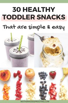 healthy toddler snacks that are simple and easy