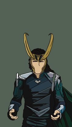 an anime character with horns on his head