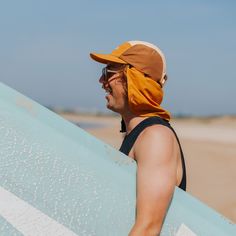 The Plow Surf Cap leading the way to sun safety, for those who despise the visibility that bucket hats supposedly impair. And of course, in our signature colourway Colour: Orange, Brown & Beige Surf Hats, Sun Safety, Colour Orange, Lead The Way, Bucket Hats, Cap Design, Orange Brown, Brown Beige, Hat Sizes