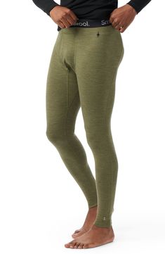 Stay warm and stay out longer with the brand's warmest-weight merino-wool blend in these leggings built with an improved fit that comfortably moves with you through everything from skiing, running, hiking and more. Elastic waist Merino wool naturally resists odors and helps regulate body temperature for comfort 88% merino wool, 12% nylon Machine wash, tumble dry Imported Winter Leggings, Comfortable Flats, Time Of Day, Pants For Men, Body Temperature, Winter Shoes, Sports Leggings, Base Layer, Snowboarding