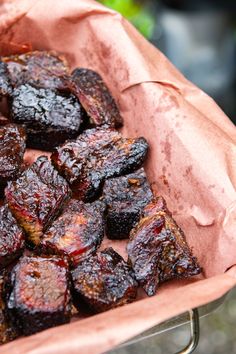 Smoked brisket burnt ends are the ultimate BBQ treat. Smoky and sweet, these tender caramelized bites of smoked brisket are beautifully crispy on the outside and bursting with flavor on the inside. Brisket Burnt Ends, Grilled Cauliflower, Pulled Beef, Smoked Beef Brisket, Burnt Ends, Beef Cheeks, Smoked Beef, Smoked Cooking, Bbq Beef