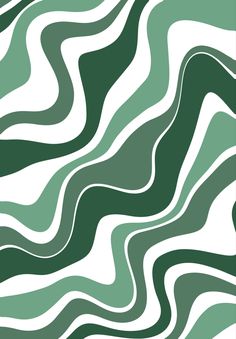 an abstract green and white background with wavy lines