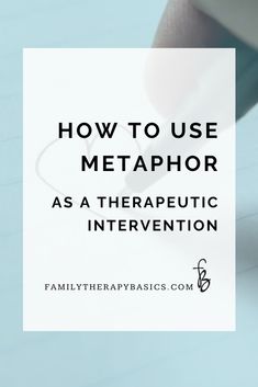 As therapists, it’s important to create a curated collection of tales, short stories, and poems. They might get used as a therapeutic technique, or they might enrich our understanding of the metaphors being spoken by our clients. | Family Therapy Basics | #therapy #counseling #therapist #psychotherapy #tools Counseling Metaphors, Therapist Techniques, Therapy Metaphors, Therapy Types, Counselling Skills, Therapeutic Techniques, Counselling Tools, Unconscious Mind, Licensed Clinical Social Worker