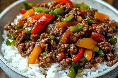 Beef and Pepper Rice Bowl – recipestasteful