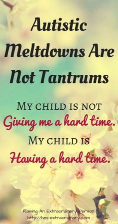 One of the biggest challenges people on the autism spectrum, and autism parents face is being misunderstood. Most people have very little knowledge of ASD unless and until it touches part of their lives. This causes so many misconceptions and judgement towards people on the spectrum Hard Time, Montessori, Parenting, Flowers, White