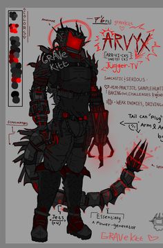 the concept art for an upcoming video game, arrvx by mechak