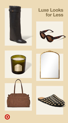 Bring all the luxe vibes to your everyday with these finds for less. Elevate your fall outfits with faux leather boots & bags or add a chic touch to your decor. Check out more picks you'll love all season long. Faux Leather Boots, Holiday Style, Boot Bag, Clean Girl, Holiday Fashion, Leather Boots, Fall Outfits, Faux Leather