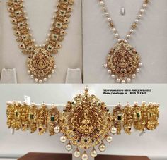 3 in 1 Uncut Diamond Haram + Vaddanam + pendant 2 In 1 Haram And Jada, Haram Vaddanam 2 In 1, 2 In 1 Haram And Vaddanam Gold, Vadanam And Haram 2 In 1, Detachable Vaddanam Designs, Antique Bridal Jewelry Indian, Haram Cum Vaddanam Designs Gold, Chain Vaddanam Designs Gold, 3 In 1 Haram Designs