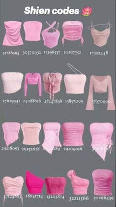 Shein Inspired Outfits Codes, Shien Finds With Codes, Shein Tops Codes, Shien Codes Clothes, Shein Pink Outfits, Shein Outfits Summer 2024 Codes, Shein Outfits Pink, Shien Outfit Codes, Shein Dress Codes