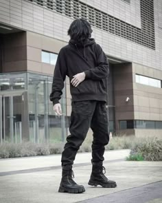 Get ready to stand out from the crowd with a bold and daring darkwear outfit. Unlike techwear, which focuses on function, darkwear is all about the aesthetics. #darkwear #techwear @luniiiiw Dark Vibe Outfit, Edgy Man Outfit, Male Techwear Aesthetic, Subtle Techwear, Simple Techwear Outfit Men, Men Tactical Outfit, Tech Wear Outfit Men, Men’s Techwear, Mens Fashion Techwear