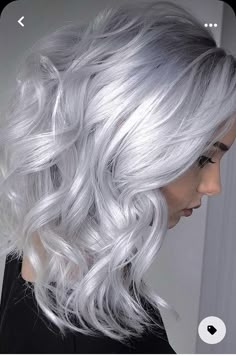 Platinový Blond, Professional Hair Dye, Silver White Hair, White Hair Color, Ice Blonde, New Hair Ideas