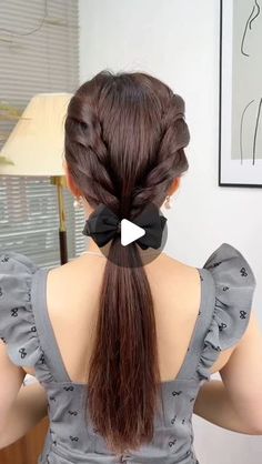 One Pony Hairstyles, Poni Hairstyle Simple, Hairstyles With Pony, Easy Simple Hairstyles, Simple Ponytail Hairstyles, Hairstyles Pony, Pony Hairstyle, Hairstyle Ponytail, Loose Bun