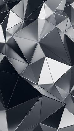 an abstract silver background consisting of triangular shapes