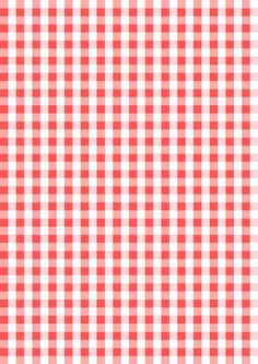 a red and white checkered table cloth