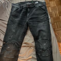 Nwot G-Star Zip Knee Skinny Jeans Size 38/32 Fits From 36-38 Waist As They Stretch Upcycle Jeans, Star Jeans, Jeans Color, Clothing Ideas, Colored Jeans, Mens Jeans, Jeans Size, Man Shop, Clothes