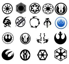 star wars logos and emblems