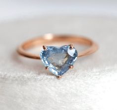 Sapphire Heart Ring, Heart Engagement Ring, Heart Shaped Engagement Rings, Heart Engagement, Light Blue Sapphire, Sapphire Solitaire Ring, Engagement Ring Solitaire, Heart Engagement Rings, Ring Heart