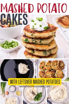 mashed potato cakes with leftover mashed potatoes are the perfect side dish for any meal