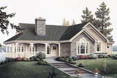 this is an artist's rendering of these house plans