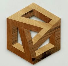 a wooden object that looks like hexagonal shapes