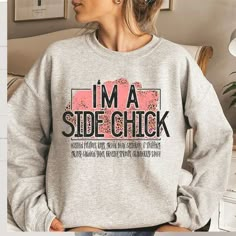 I'm a Side Chick Sweatshirt,thanksgiving Sweatshirt,chick Sweatshirt,fall Sweatshirt,side Chick Shirt,turkey Shirt,fall Shirt - Etsy Ck Sweatshirt, Taylor Gang, Chick Shirt, Side Chick, Thanksgiving Sweatshirt, Turkey Shirts, Hairstyles Volleyball, Cute Shirt Designs, Hairstyles Curly