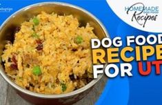 dog food recipe for utensils in a bowl with the title'dog food recipe for utensils '