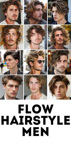 Flow hairstyle men can be adapted to any style, whether you choose a short, messy, or long curly look. Ideal for those who love to cut their hair into a free and unique design. Combine a middle part with straight hair or go for a mullet for an edgy and modern appearance. Mens Modern Mullet, Flow Hairstyle Men, Hairstyle Men, Modern Mullet, Square Face Shape, Oval Face Shapes, Edgy Hair, Heart Face Shape