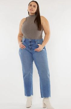 Anna Krylova, Outerwear Sweater, Comforters Cozy, Sweater Accessories, Wide Leg Jeans, Bottoms Pants, Straight Leg Jeans, Leg Jeans, Jumpsuit Dress