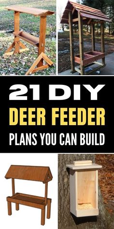 diy deer feeder plans that you can build with woodworking projects and instructions to make them