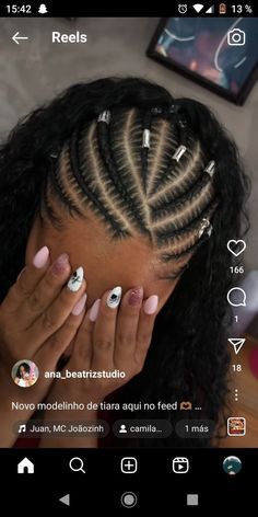 Bae Cation Outfits, Braided Designs For Black Women, Half Braided Hair, Goddess Knotless Braids, Goddess Knotless, Corn Rolls, Intricate Hairstyles, Doing Makeup, Mixed Curly Hair