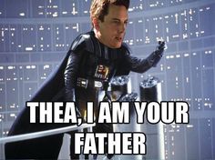 a star wars scene with the caption that reads, they i am your father