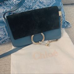 Blue Used Chloe Faye Bag. Great For Every Day Use. In Great Used Condition. Please Look At Photos For Wear! This Would Be A Great Holiday Gift. Fits An Iphone, Lipstick, Keys And Small Wallet. Send And Offer Or Let Me Know If Any Questions! Chloe Faye Bag Blue, Chloe Faye Bag, Faye Bag, Chloe Bags, Chloe Faye, Chloe Bag, Small Wallet, Small Shoulder Bag, Chloe