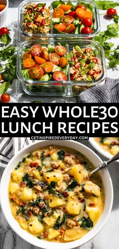 easy whole 30 lunch recipes that are perfect for the busy week ahead, and packed with fresh ingredients