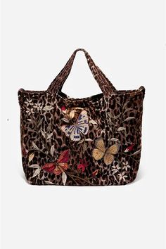 Handbags– Bag Lady Shop Velvet Tote Bag, Placement Embroidery, Handbag Boutique, Brown Shirt, Embroidered Tee, Matching Tees, Cotton Leggings, Layered Jewelry, Velvet Bag