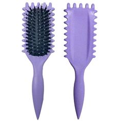 PRICES MAY VARY. 【Curl Defining Brush】Its ergonomic handle and strategically placed bristles define, shape, and detangle curls effortlessly. Featuring a special teeth design that helps to evenly divide hair for a more convenient styling experience. 【Curl Brush】Managing partial hair care can be challenging for those with thick hair. Our curling hair comb makes it easier to handle, ensuring your hair stays neat and organized. 【Curl Brush Defining Brush】 In addition to its hair care function, our c Curling Hairstyles, Brush For Curly Hair, Curl Brush, Teeth Design, Boar Bristle Hair Brush, Curly Hair Brush, Curling Hair, Curl Defining, Detangling Brush