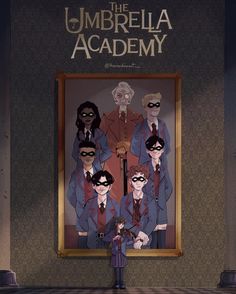 the umbrella academy movie poster is displayed