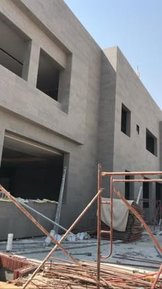 the building is being constructed and ready to be used as an office or apartment complex