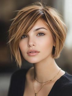 Best Short Hairstyles to Flatter Round Face Shapes Short Haircuts For Oval Face Shape Women, Shorter Haircuts For Women Round Faces, Hair For Round Face Shape Double Chin, Chin Length Bob Round Face, Pixie Cut For Round Face Plus Size, Short Haircuts For Square Faces, Short Hair For Round Faces, Choppy Bobs, Pixie Cut Round Face