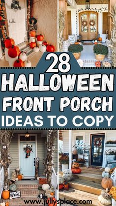 halloween 2024, halloween porch decor , halloween front porch , spooky halloween front porch ideas, front porch ideas Front Stoop Halloween Decor, Halloween Stoop, Easy Halloween Porch Decor, Halloween Decor For Front Porch, Cute Halloween Front Porch Decor, Halloween Urns For Front Porch, Minimalist Halloween Decor Front Porch, Front Porch Halloween Decorations, Halloween Front Porch Decorating Ideas