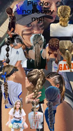 Softball Hair, Lux Hair, Softball Hairstyles, Cute Hairstyles For School, Sport Hair, Gym Hairstyles, Sports Hairstyles, Girl Life Hacks, Volleyball Hairstyles