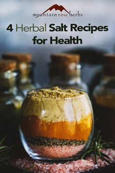 a bowl filled with spices on top of a table