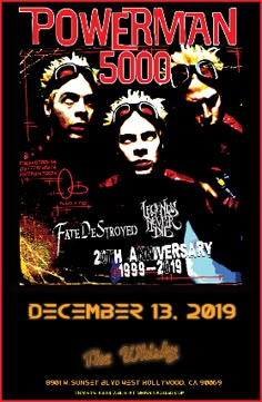 the poster for powerman 500, which was released on december 13, 2009 to celebrate its 50th anniversary