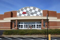 the front entrance of a k - speed store