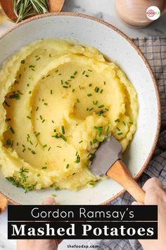 Gordon Ramsay’s Mashed Potatoes Perfect Mashed Potatoes, Homemade Mashed Potatoes, Mashed Potatoes Recipe