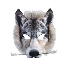 The detailed faux fur and prominent whiskers make this Adult Wolf Mask stand out from all others. Howl at the moon and everyone will be spooked?this mask looks that real. But, show them you're really just a gentle pup. You just have excellent taste in costumes, thanks to BuyCostumes.com Size: One Size.  Color: Multicolor. Wolf Costume Adult, Wolf Costume Kids, Halloween Costumes Adult, Mask Wolf, Wolf Halloween Costume, Werewolf Books, Wolf Costume, Animal Face Mask, Wolf Mask