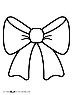 a black and white drawing of a bow